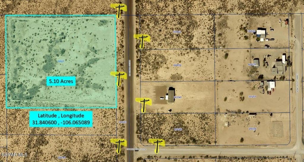 land for sale at Hueco Tanks Rd Butterfield - $195,000