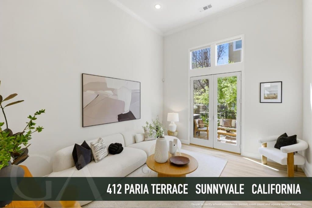 2 bedroom townhouse for sale at 412 Paria Ter Sunnyvale - $1,298,888