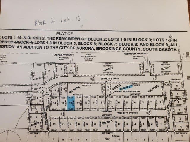 land for sale at B2 Milparc N Addition Unit Walnut St L12 Aurora - $39,900