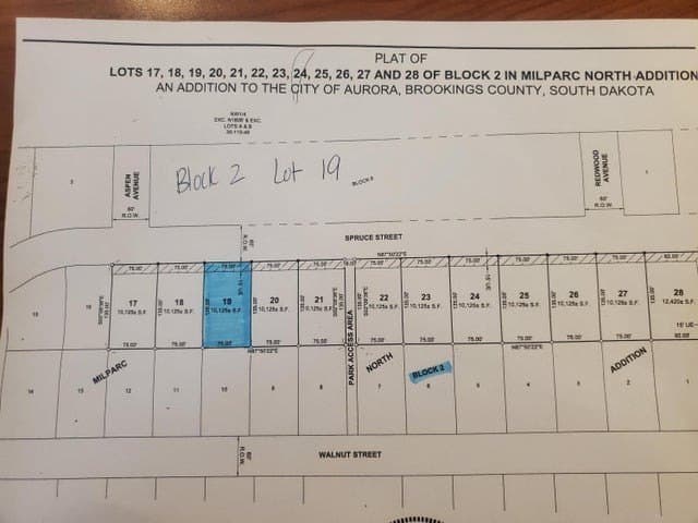 land for sale at B2 Milparc N Addition Unit Spruce St L19 Aurora - $39,900