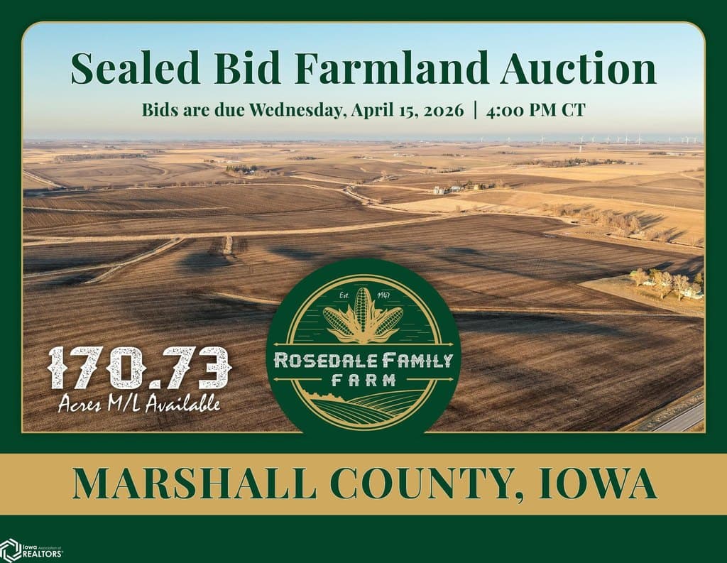 farm for sale at IA Highway 330 Albion - $1