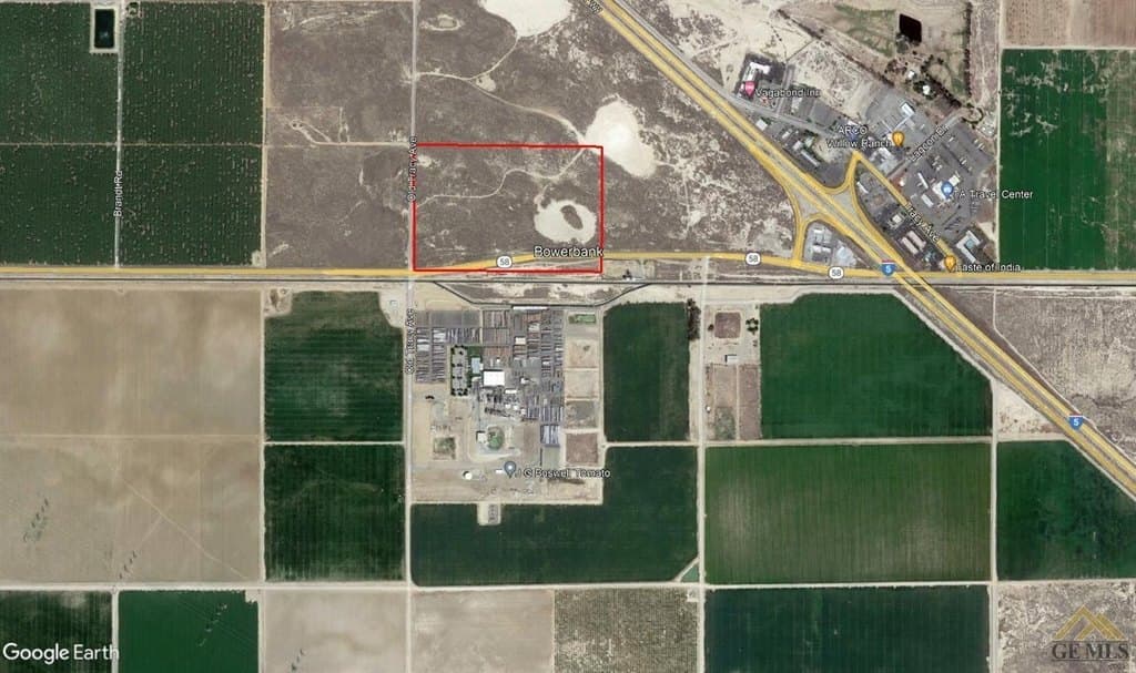 land for sale at Highway 58 and Old Tracy Ave Buttonwillow - $1,650,000