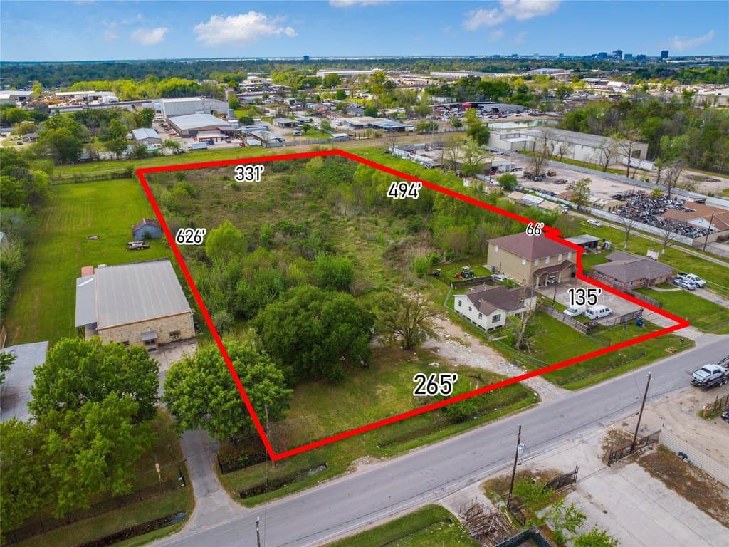 land for sale at 13301 and 13309 Reeveston Rd Aldine - $1,400,000